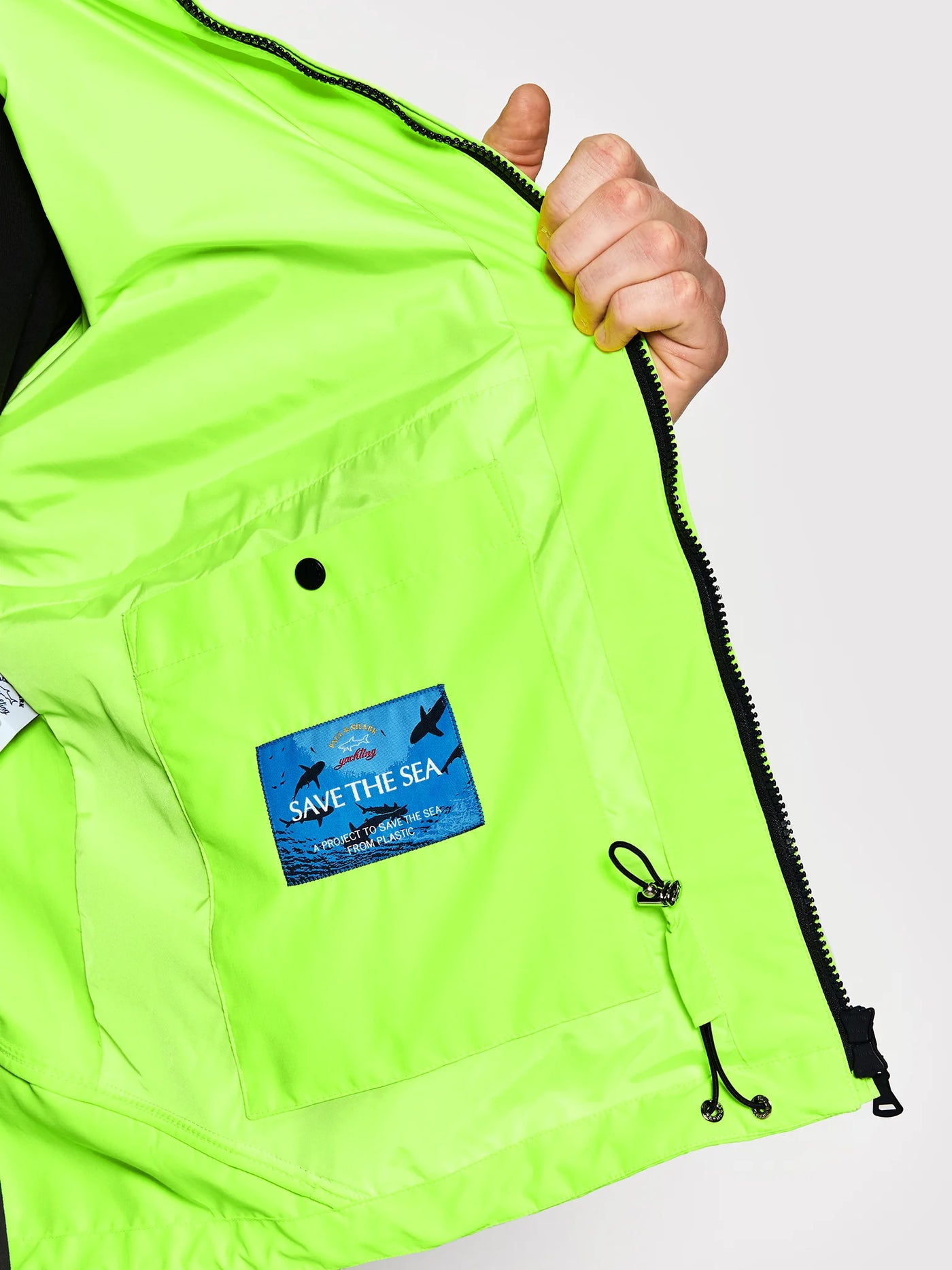 Paul & Shark Windbreaker Jacket | Bright Yellow