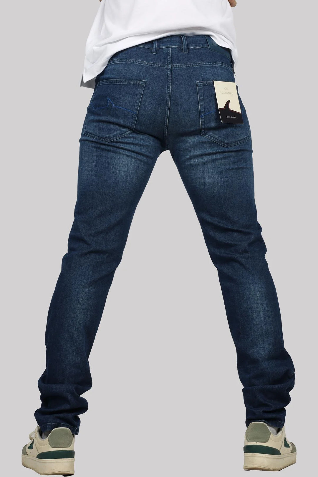 Paul & Shark Black Rivet Organic Stretch Jeans | Dark Navy