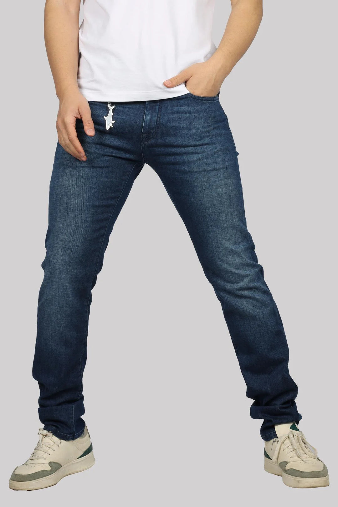 Paul & Shark Black Rivet Organic Stretch Jeans | Dark Navy