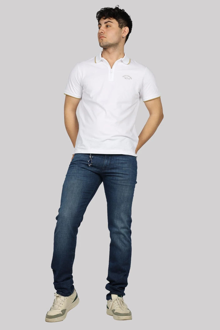 Paul & Shark Black Rivet Organic Stretch Jeans | Dark Navy