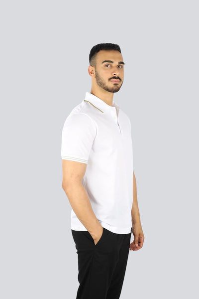 Paul & Shark Fine Piqué Cotton Polo Shirt | White