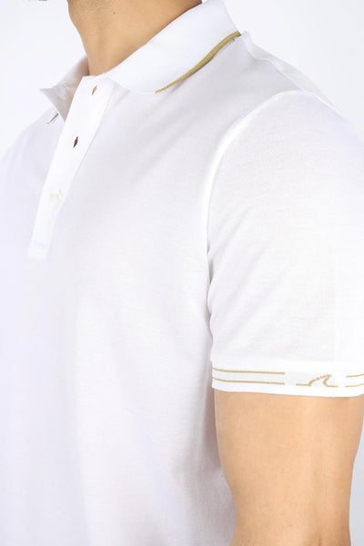 Paul & Shark Fine Piqué Cotton Polo Shirt | White