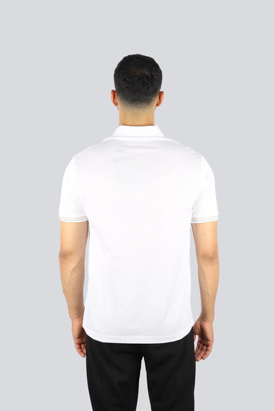 Paul & Shark Fine Piqué Cotton Polo Shirt | White