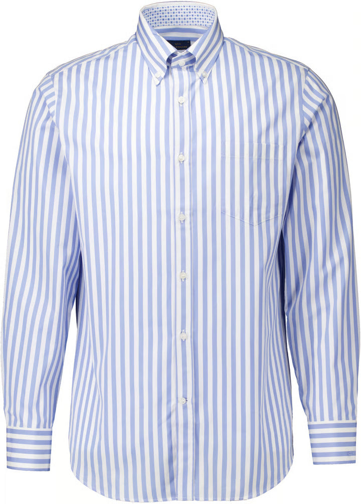 Paul & Shark Soft Touch Cotton Poplin Stripes Shirt | Navy/White