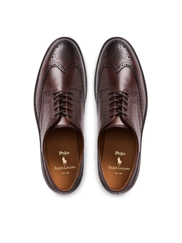 Ralph Lauren Asher Wgtip Dress Shoes | Brown