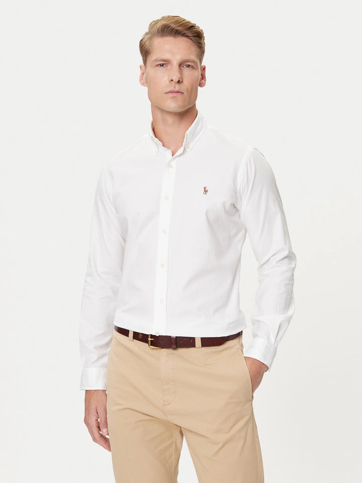 Ralph Lauren Custom Fit Stretch Oxford Shirt | White