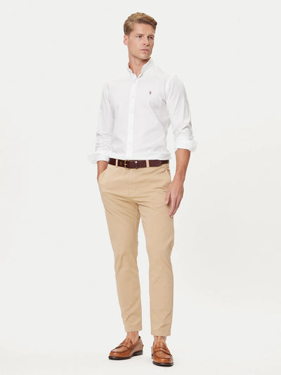 Ralph Lauren Custom Fit Stretch Oxford Shirt | White