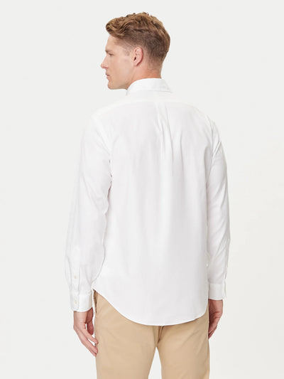 Ralph Lauren Custom Fit Stretch Oxford Shirt | White