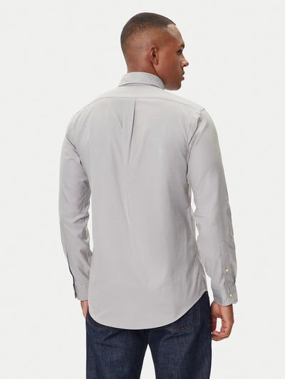 Ralph Lauren Custom Fit Stretch Oxford Shirt | Grey