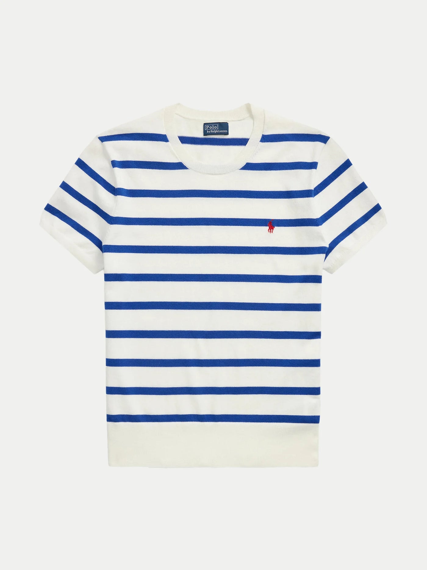 Ralph Lauren Stripe Short Sleeve Pullover | Blue/White