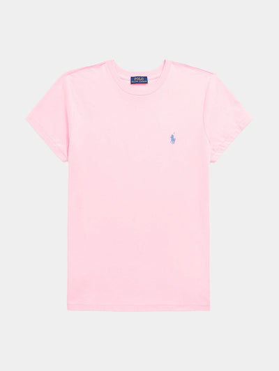 Ralph Lauren Cotton Jersey Crewneck T-Shirt | Course Pink