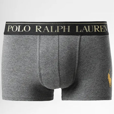 Ralph Lauren Stretch Cotton Boxer Shorts 2-Pack Gift Box | Grey/Green