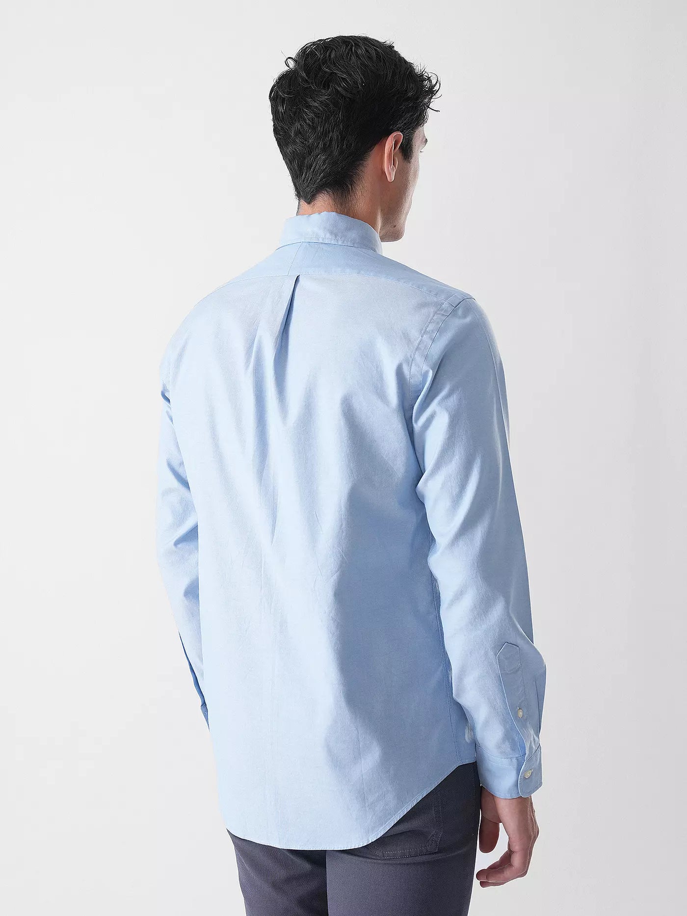 Ralph Lauren Custom Fit Stretch Oxford Shirt | Blue