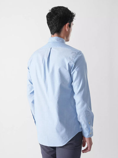 Ralph Lauren Custom Fit Stretch Oxford Shirt | Blue