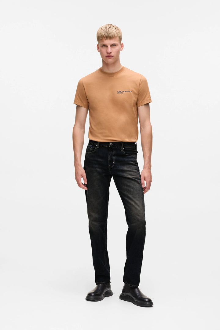Karl Lagerfeld Men's Tapered Denim | Black
