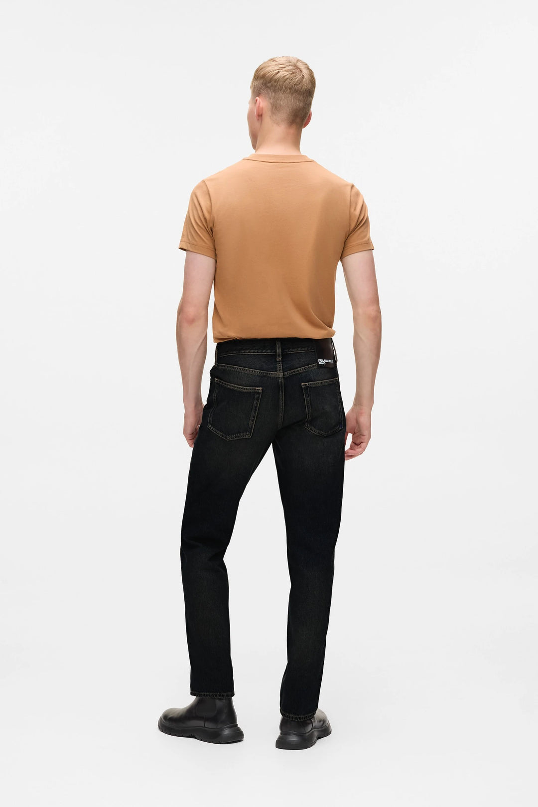 Karl Lagerfeld Men's Tapered Denim | Black