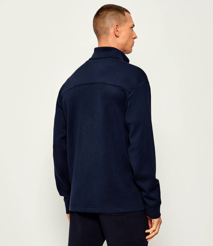 Paul & Shark Heraldic Embroidery Supima® Fleece Cardigan | Navy