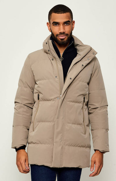 Paul & Shark Re-shark Typhoon Stretch Re-Goose Down Parka | Beige