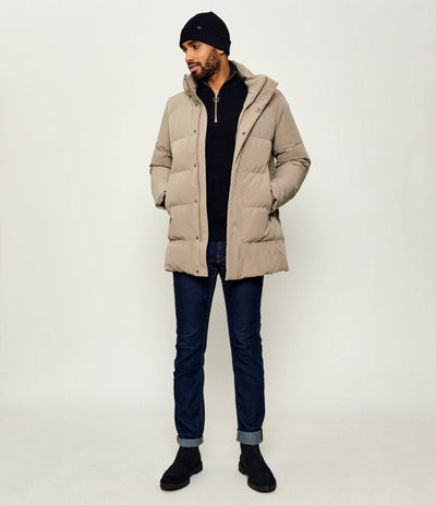Paul & Shark Re-shark Typhoon Stretch Re-Goose Down Parka | Beige