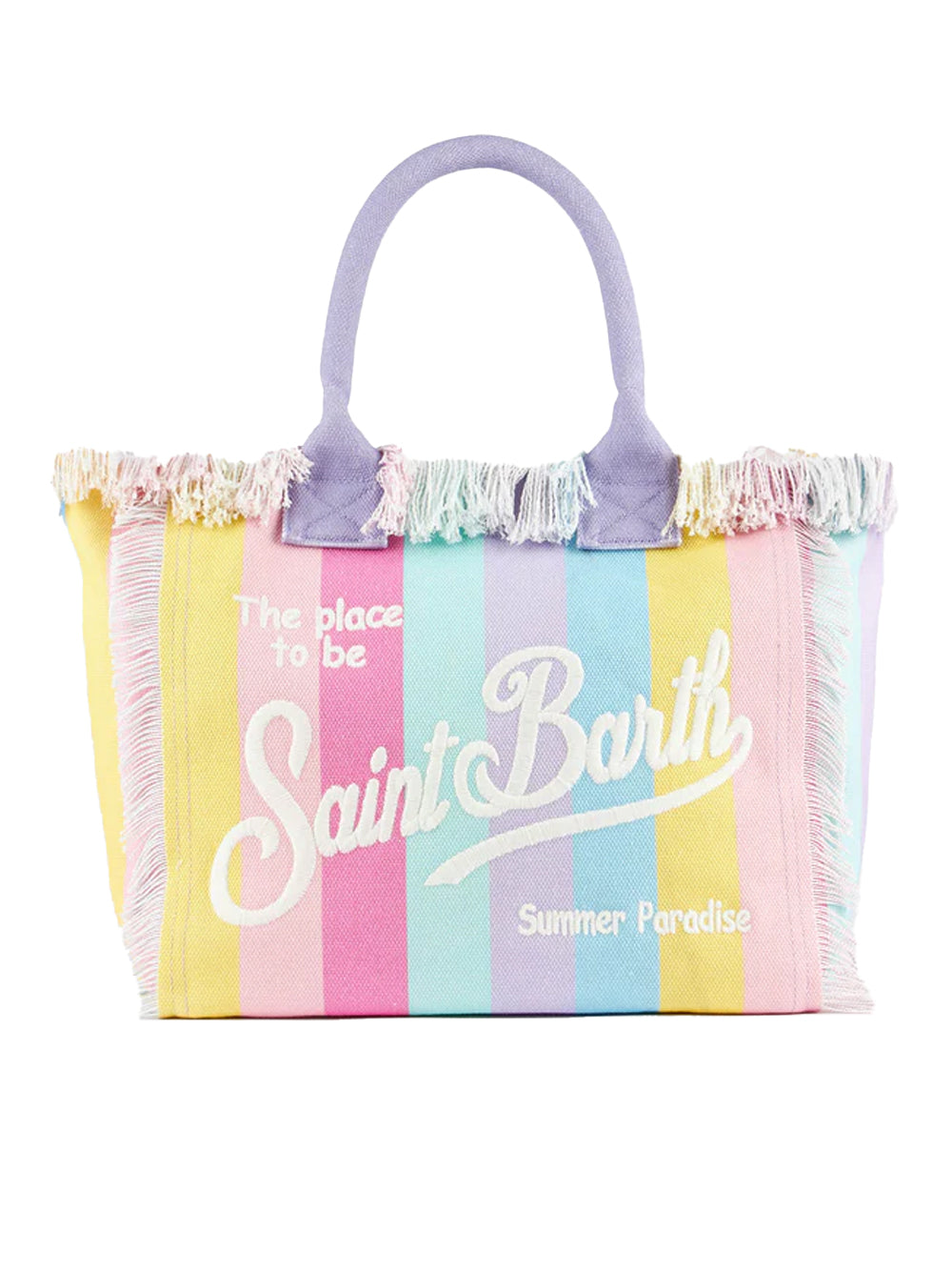 MC2 Saint Barth Vanity Canvas Bag | Multi Stripes