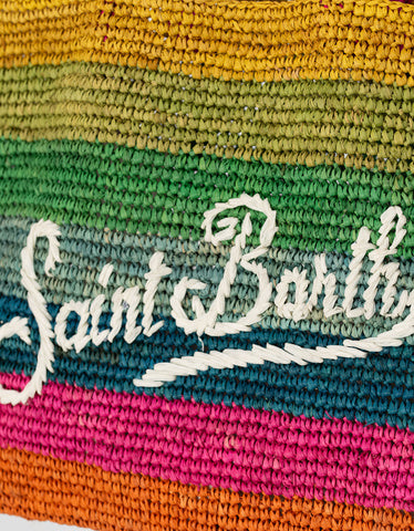 MC2 Saint Barth Raffia Beach Stripes Bag | Multicolor