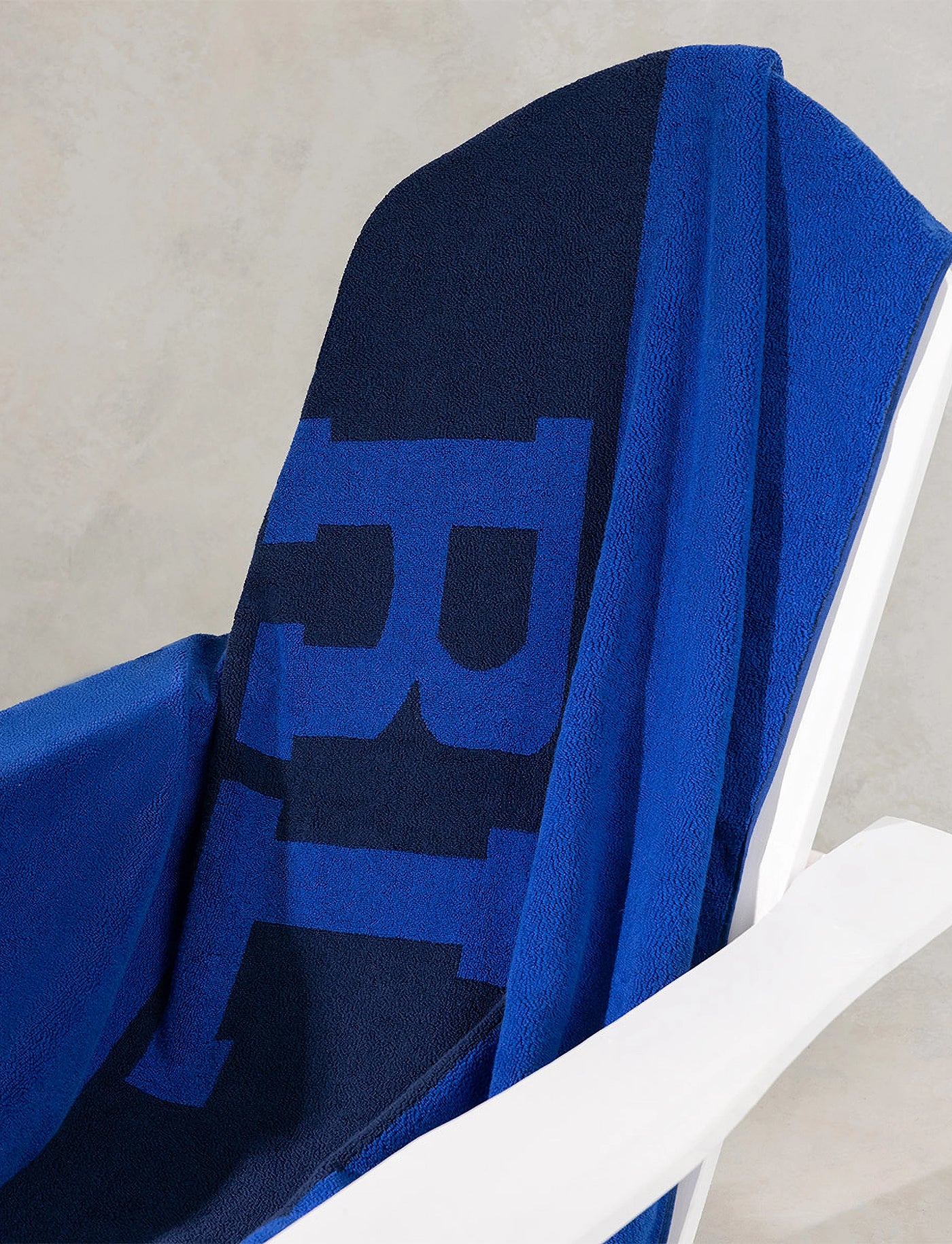 Ralph Lauren RL Signature Beach Towel 100x170cm | Blue/Navy