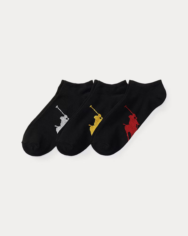 Ralph Lauren Men's Big Pony Sock 3-Pack | Black