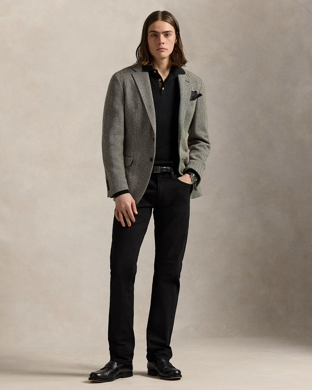 Ralph Lauren Custom Slim Fit Soft Cotton Polo Shirt | Black