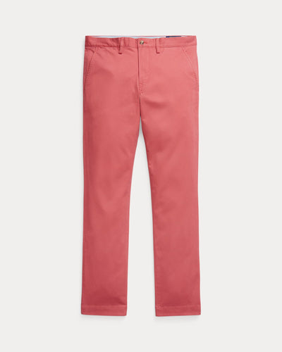 Ralph Lauren Stretch Slim Fit Washed Chino Trouser | Nantucket Red