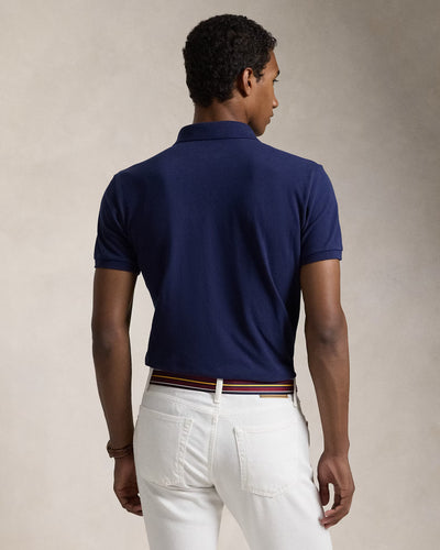 Ralph Lauren Custom Slim Fit Mesh Polo | Newport Navy