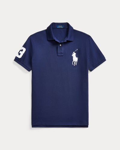 Ralph Lauren Custom Slim Fit Mesh Polo | Newport Navy