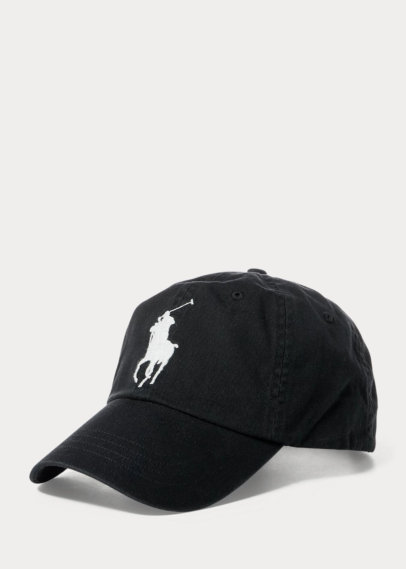 Ralph Lauren Hat with Embroidered Big Pony | Black