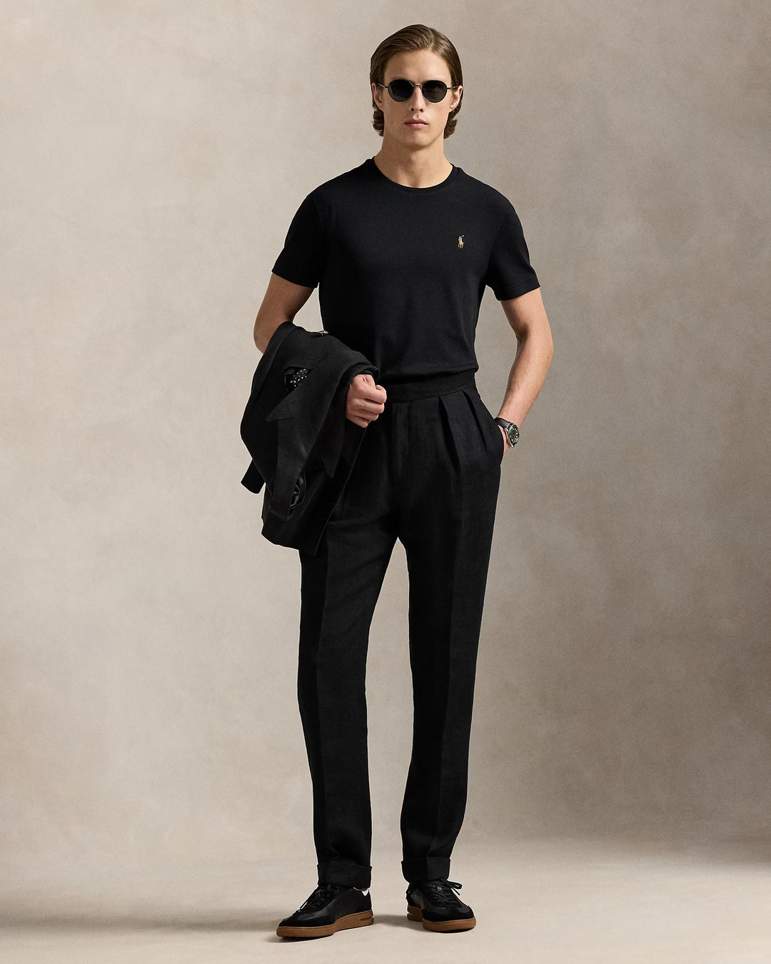 Ralph Lauren Custom Slim Fit Soft Cotton T-Shirt | Black
