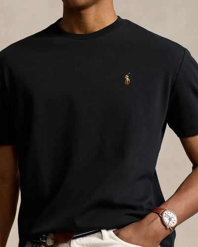 Ralph Lauren Custom Slim Fit Soft Cotton T-Shirt | Black