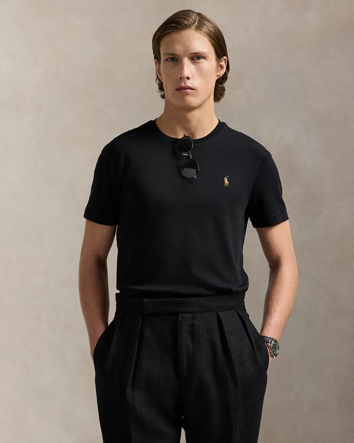 Ralph Lauren Custom Slim Fit Soft Cotton T-Shirt | Black