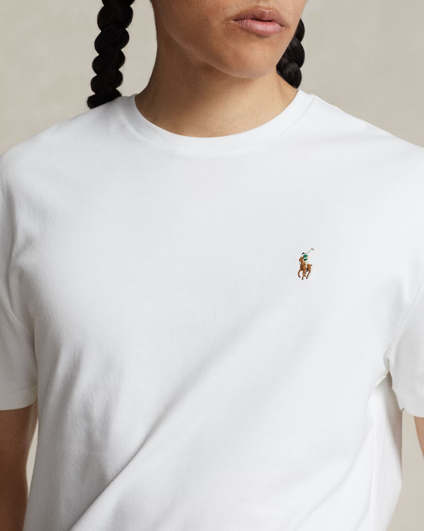 Ralph Lauren Custom Slim Fit Soft Cotton T-Shirt | White