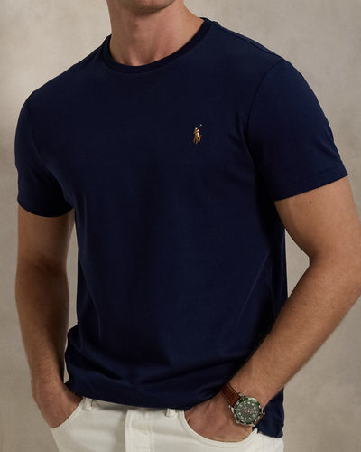Ralph Lauren Custom Slim Fit Soft Cotton T-Shirt | Refined Navy