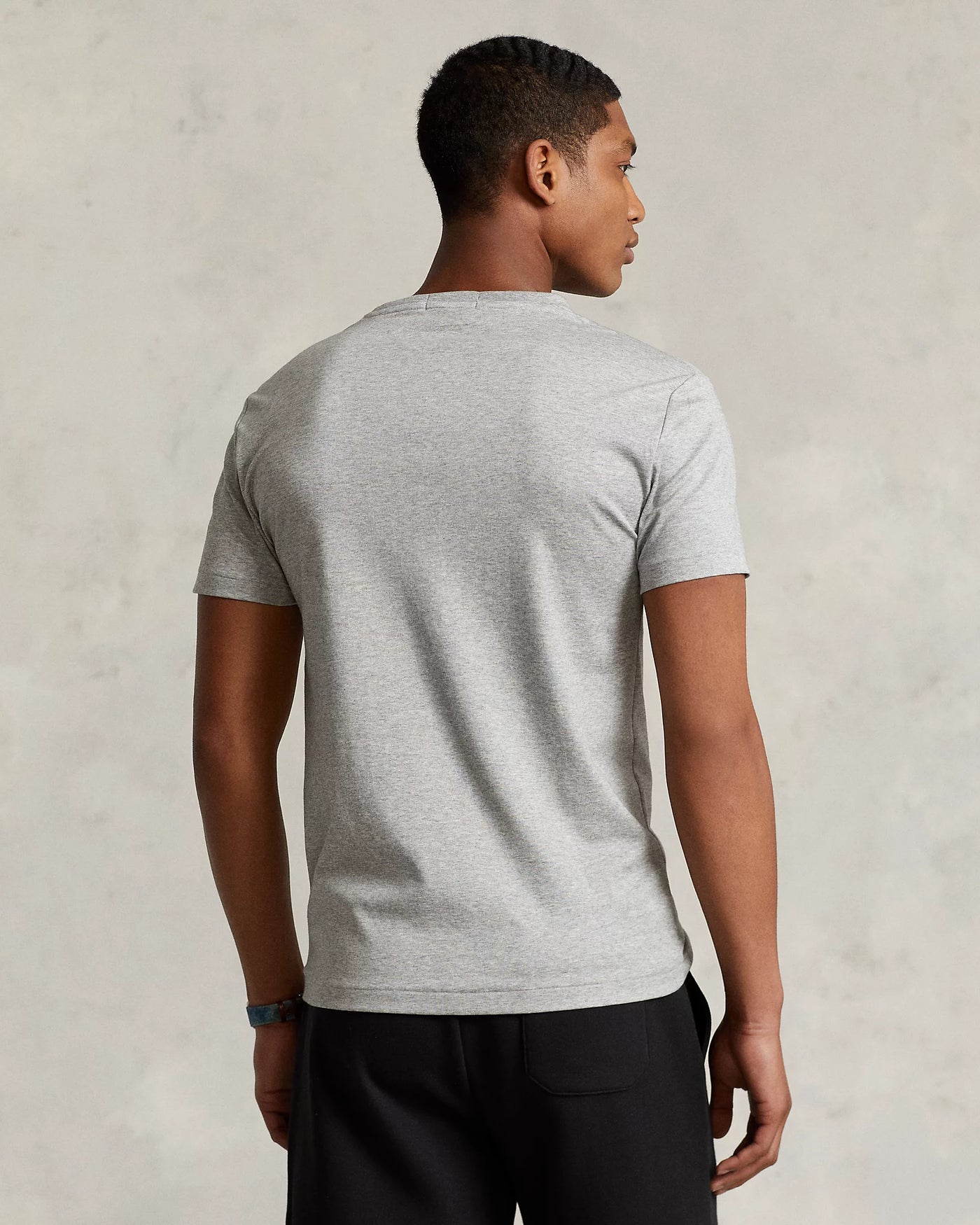 Ralph Lauren Custom Slim Fit Interlock Soft Cotton T-Shirt | Grey