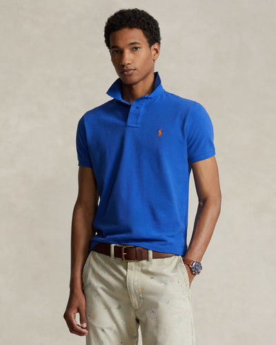 Ralph Lauren The Iconic Mesh Polo Shirt | New Iris Blue