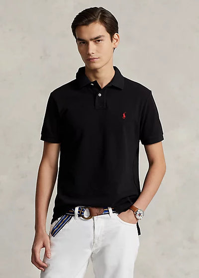 Ralph Lauren The Iconic Mesh Polo Shirt | Black