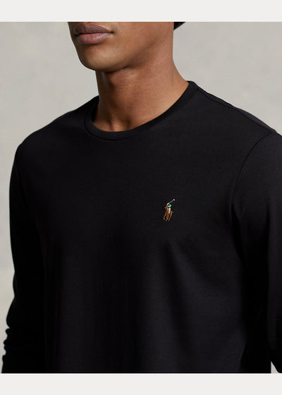Ralph Lauren Custom Slim Fit Soft Cotton T-Shirt | Black