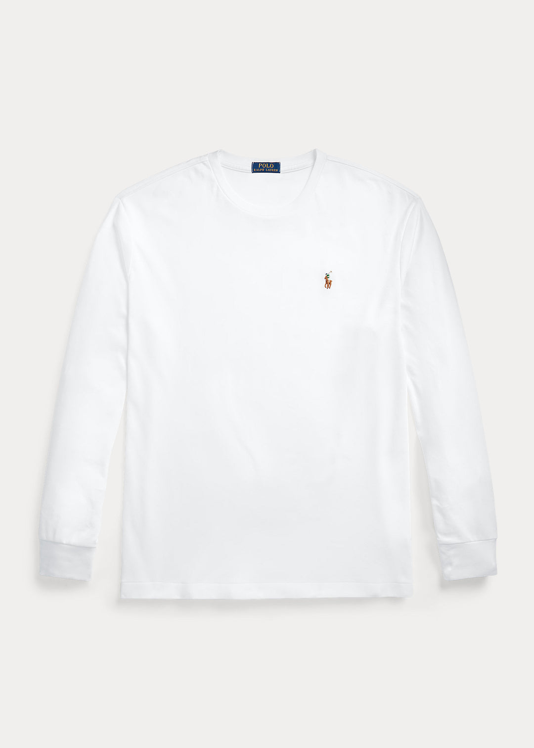 Ralph Lauren Custom Slim Fit Soft Cotton Interlock T-Shirt | White