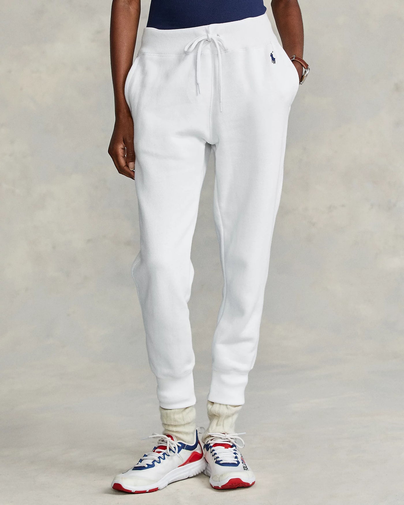 Ralph lauren white joggers sale