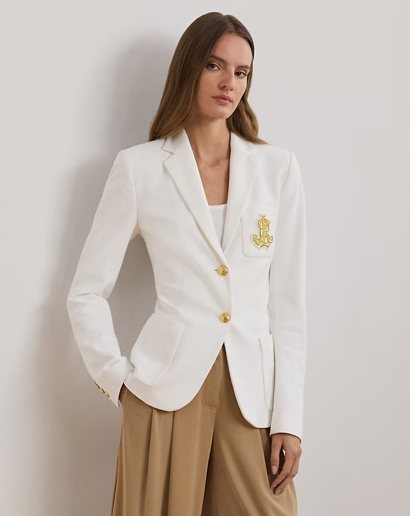 Lauren Ralph Lauren Bullion Jacquard Blazer | White