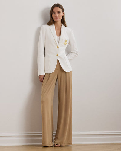 Lauren Ralph Lauren Bullion Jacquard Blazer | White