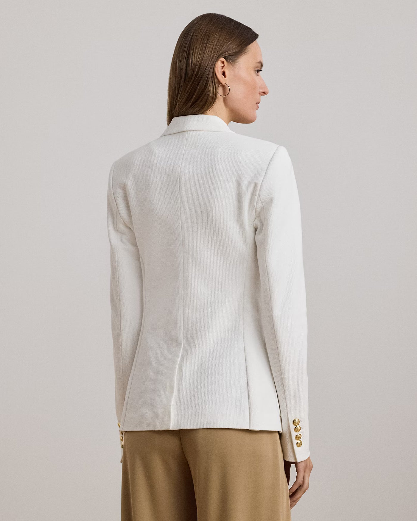Lauren Ralph Lauren Bullion Jacquard Blazer | White
