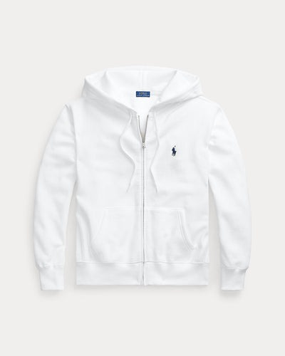 Ralph Lauren Fleece Full-Zip Hoodie | White