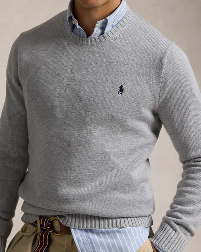 Ralph Lauren Cotton Crewneck Jumper | Grey