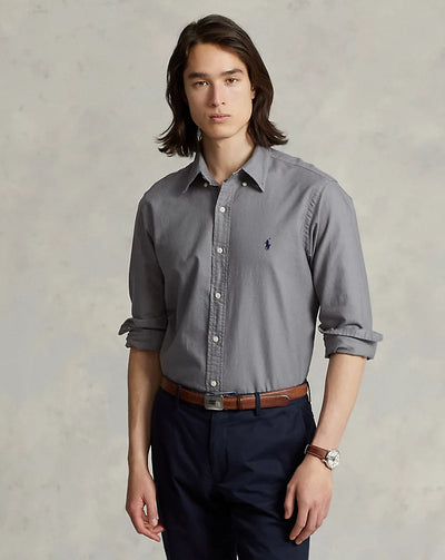 Ralph Lauren Custom Fit Garment-Dyed Oxford Shirt | Perfect Grey