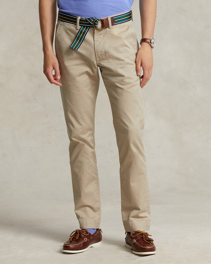 Ralph Lauren Washed Stretch Slim Fit Chino Trouser | Surrey Tan